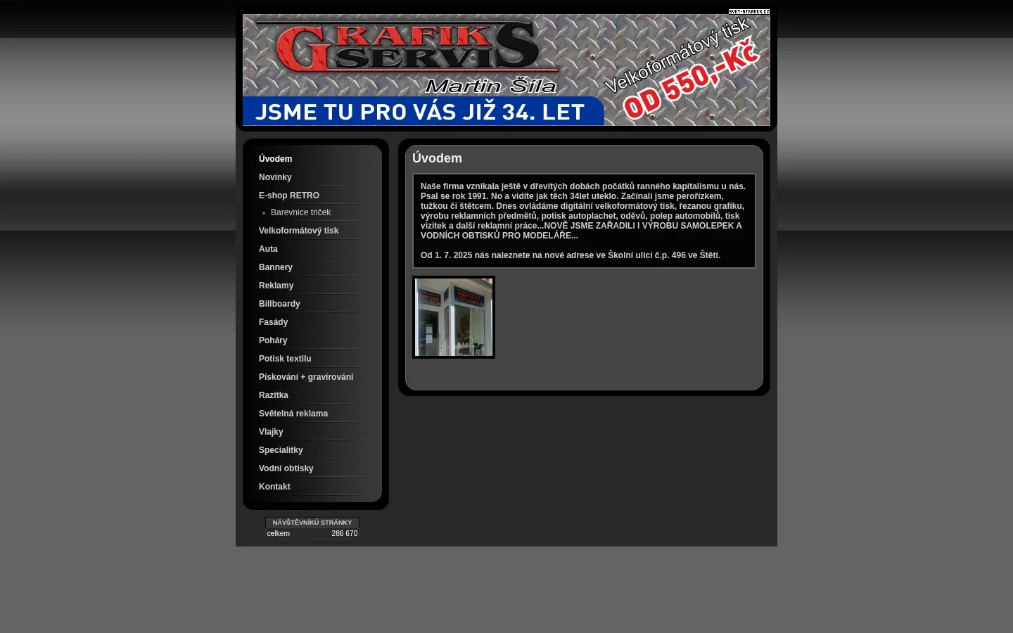 Grafik Servis - Martin Šíla website