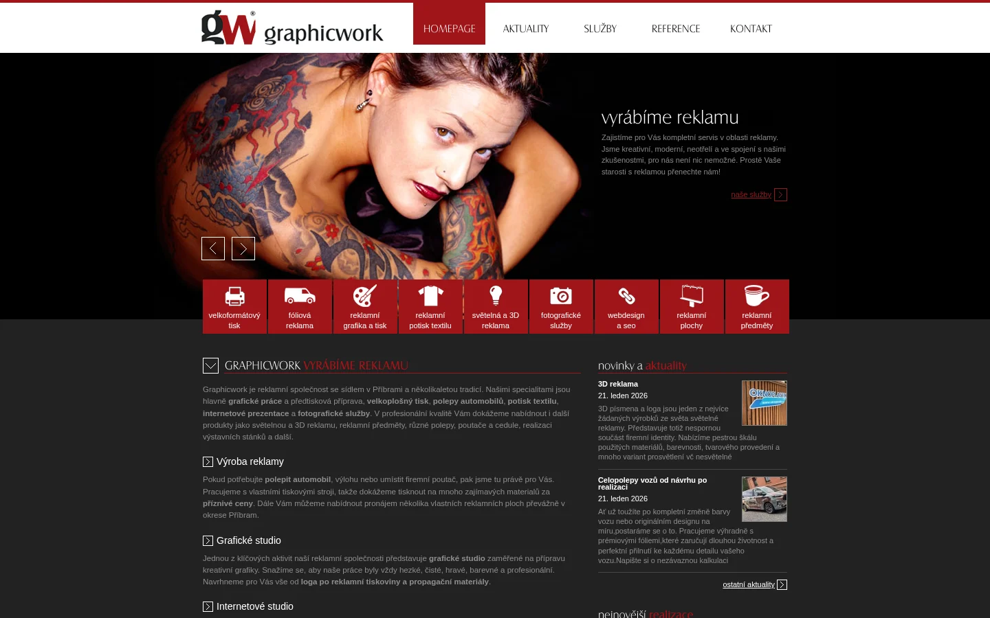 graphicwork.cz website