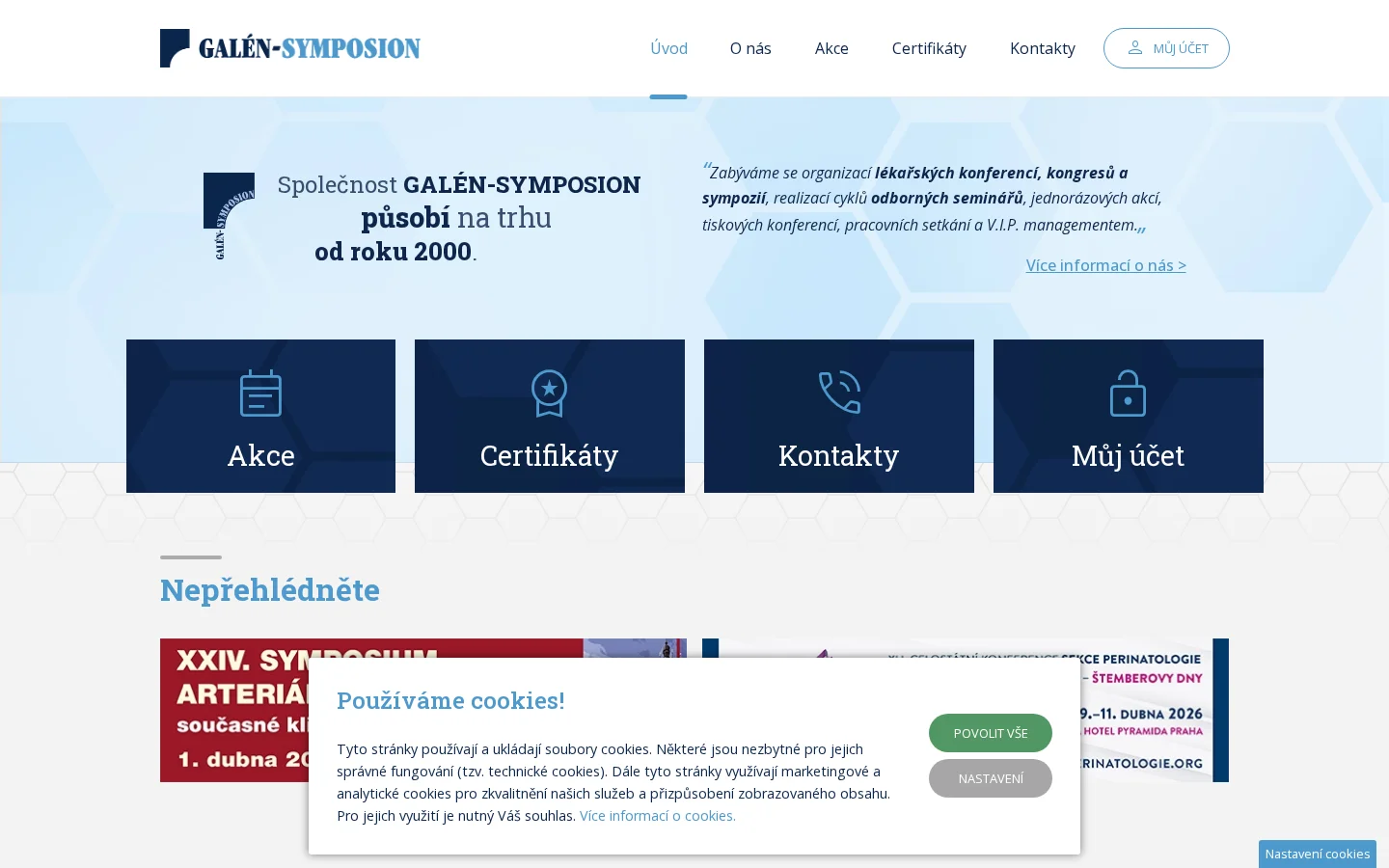 GALÉN - SYMPOSION website