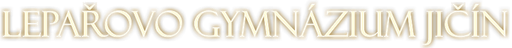Lepařovo gymnázium Jičín logo