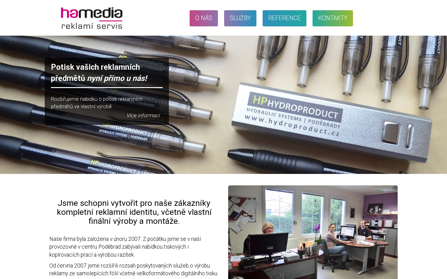 Hamedia - výroba reklamy website