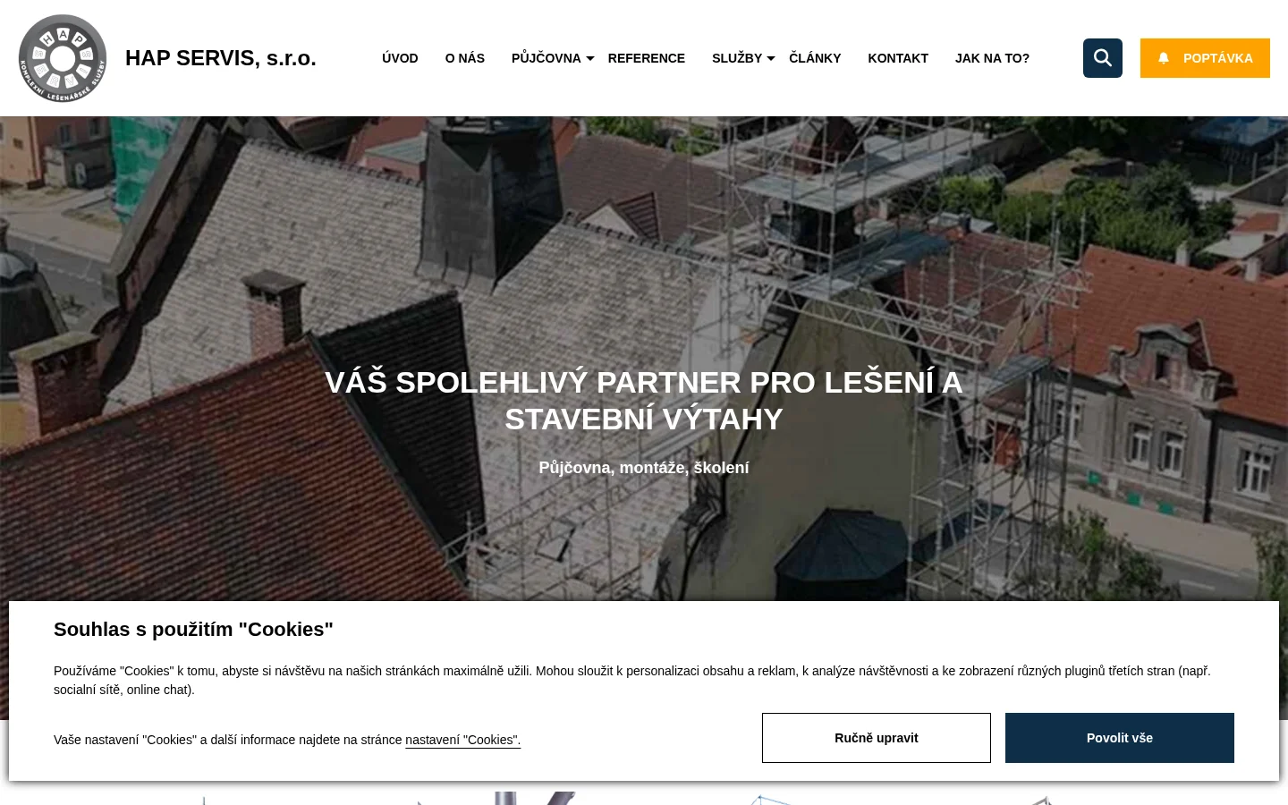 HAP SERVIS, s.r.o. website