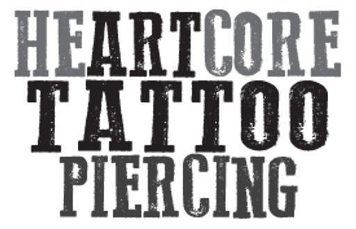Heartcore tattoo & piercing logo