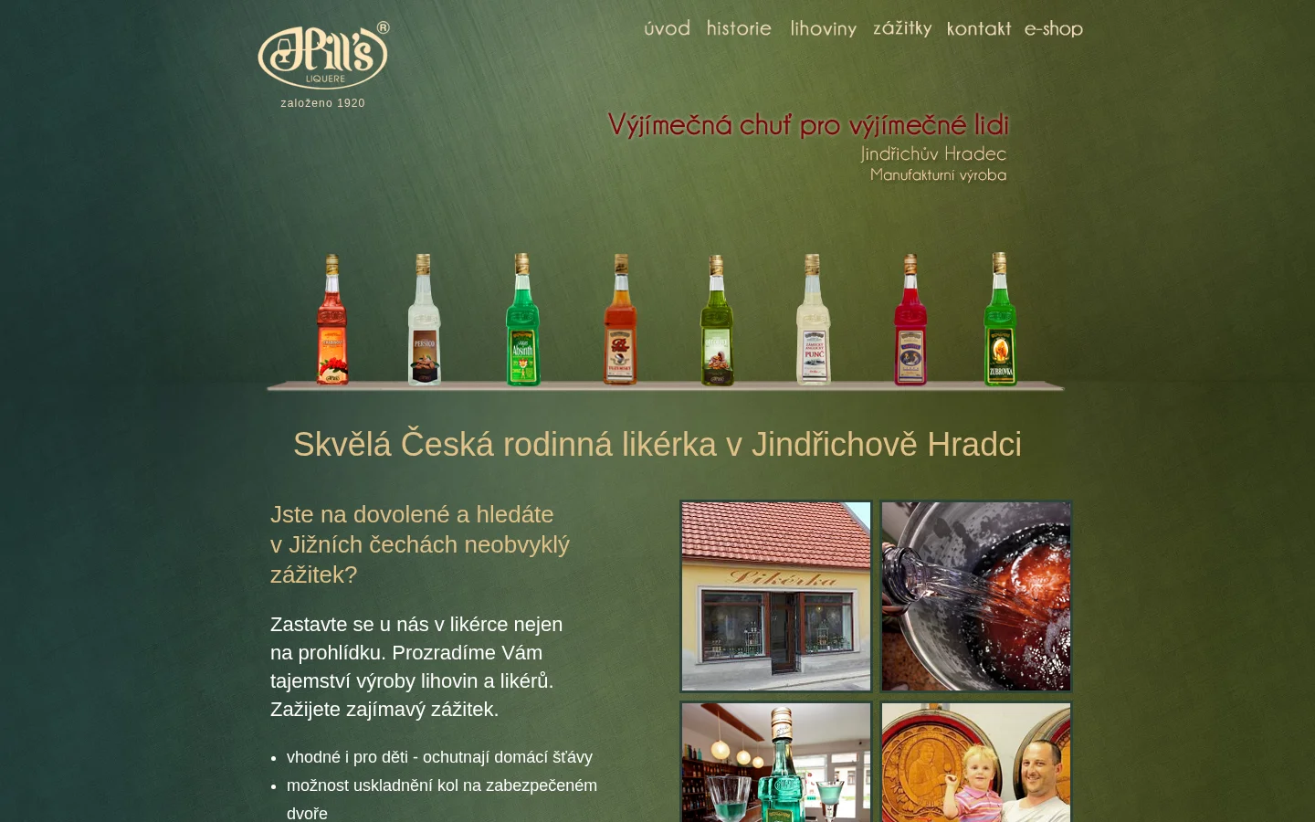 Hill's Liquere, s.r.o. website