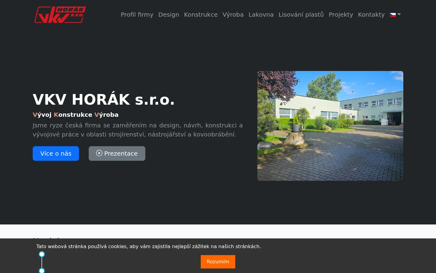 VKV HORÁK, s.r.o website