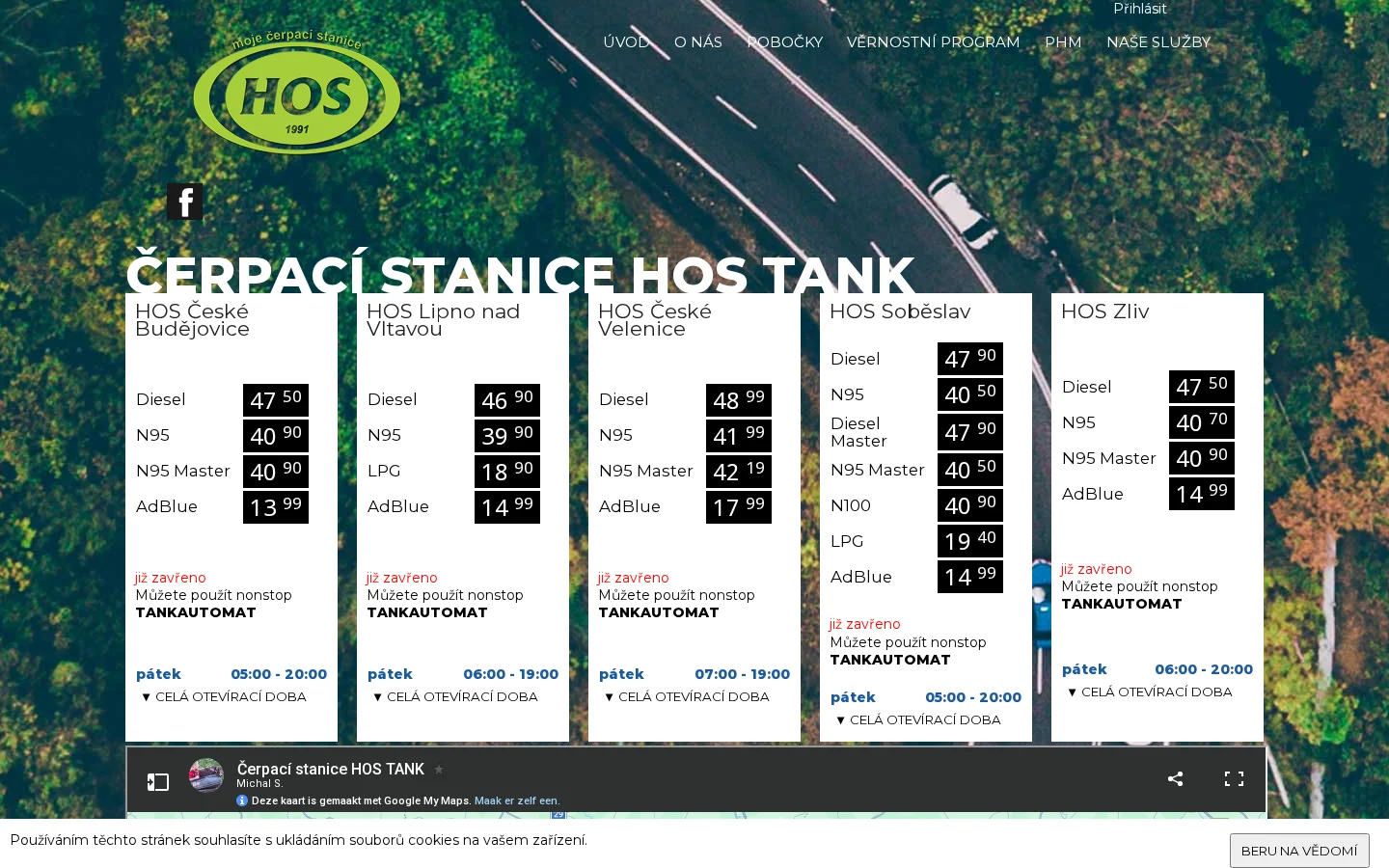 Josef HOS, s.r.o. website
