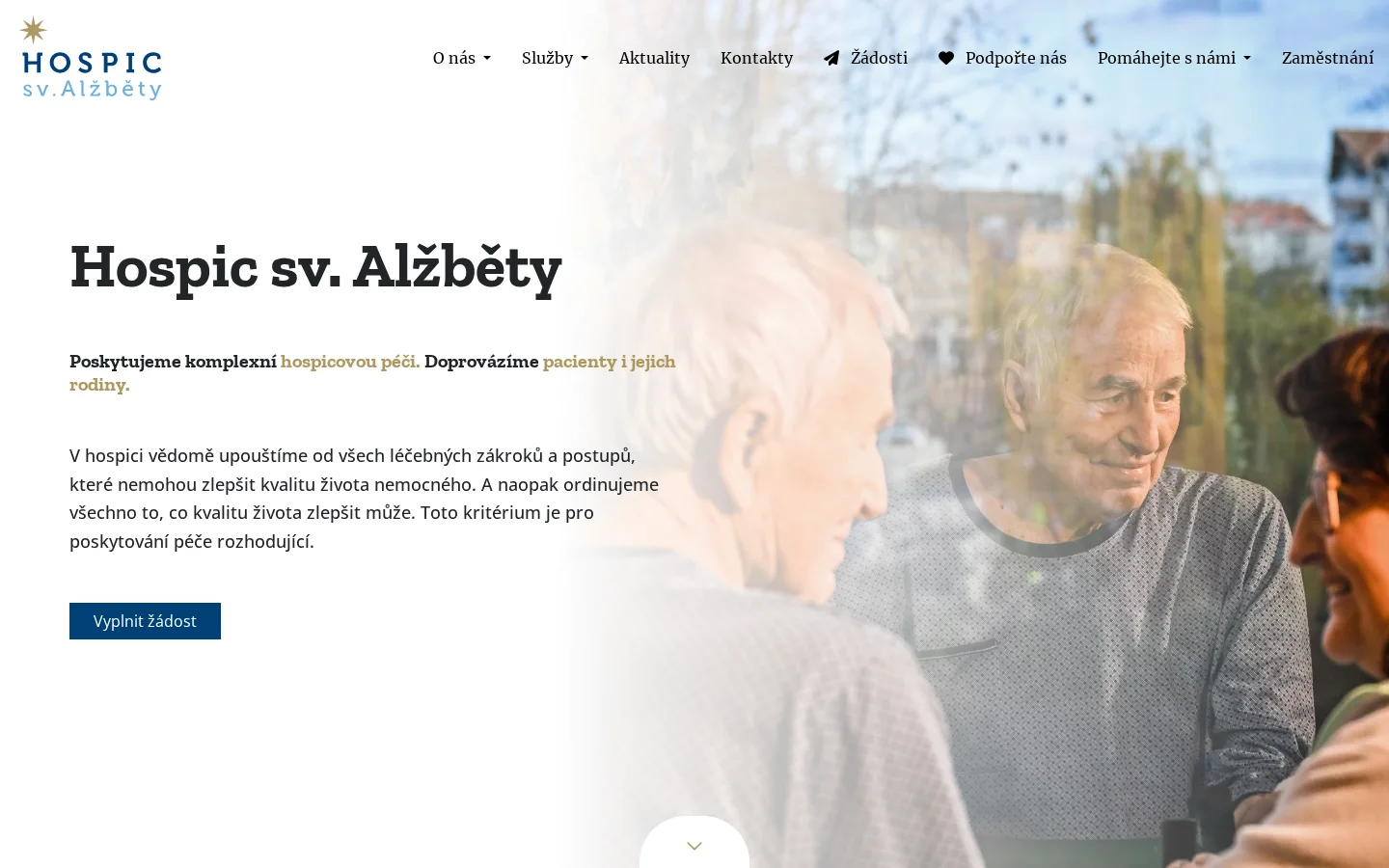 Hospic sv. Alžběty website
