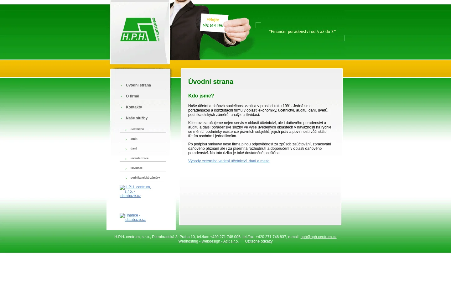 H.P.H. centrum, s.r.o. website