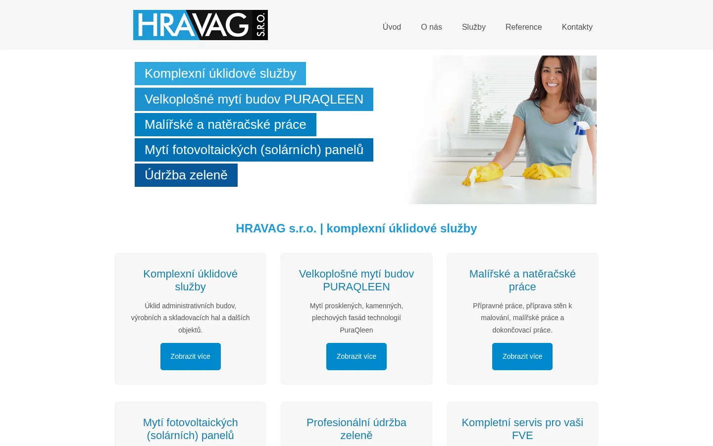 HRAVAG s.r.o. website