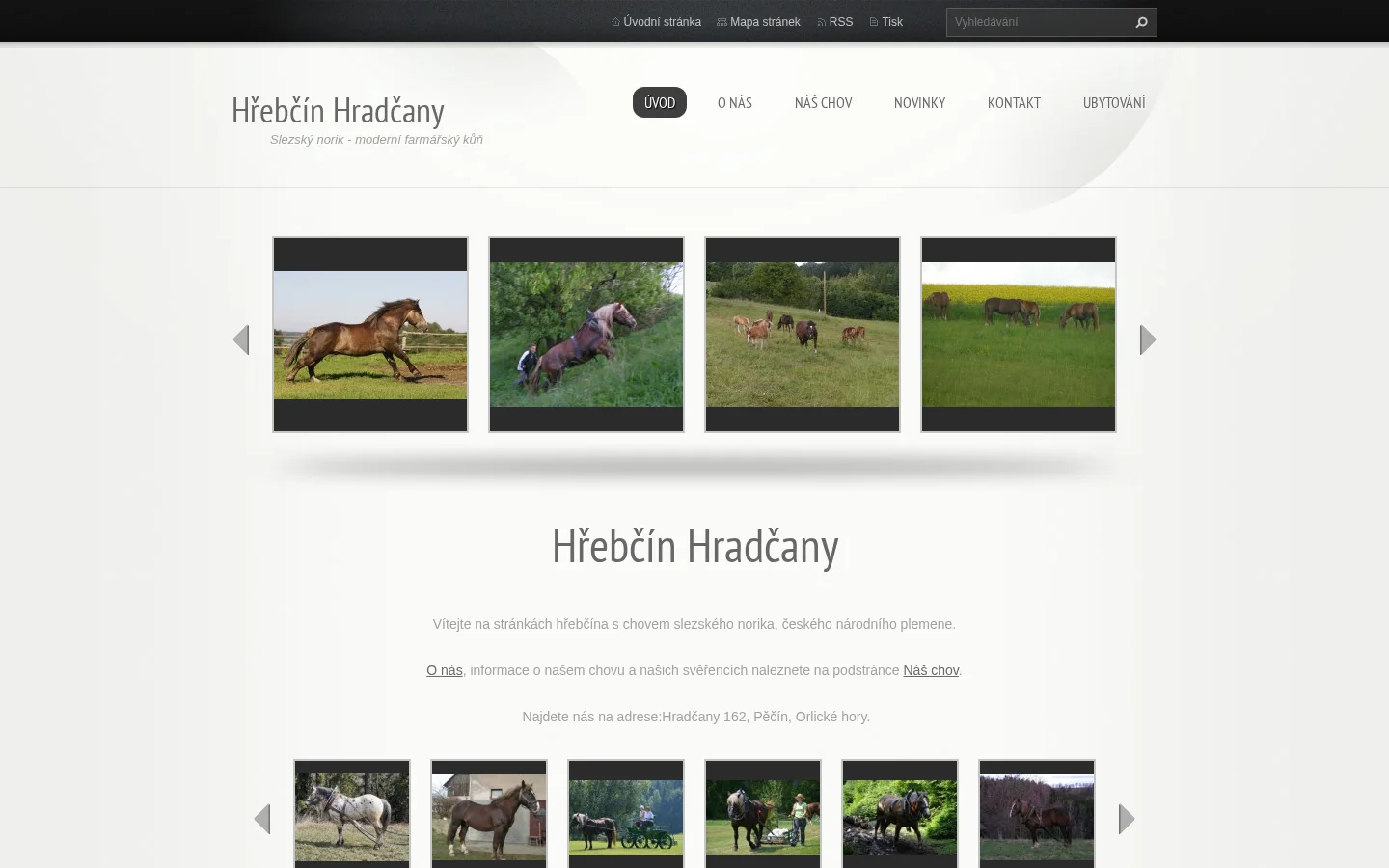 Hřebčín Josef Svoboda website