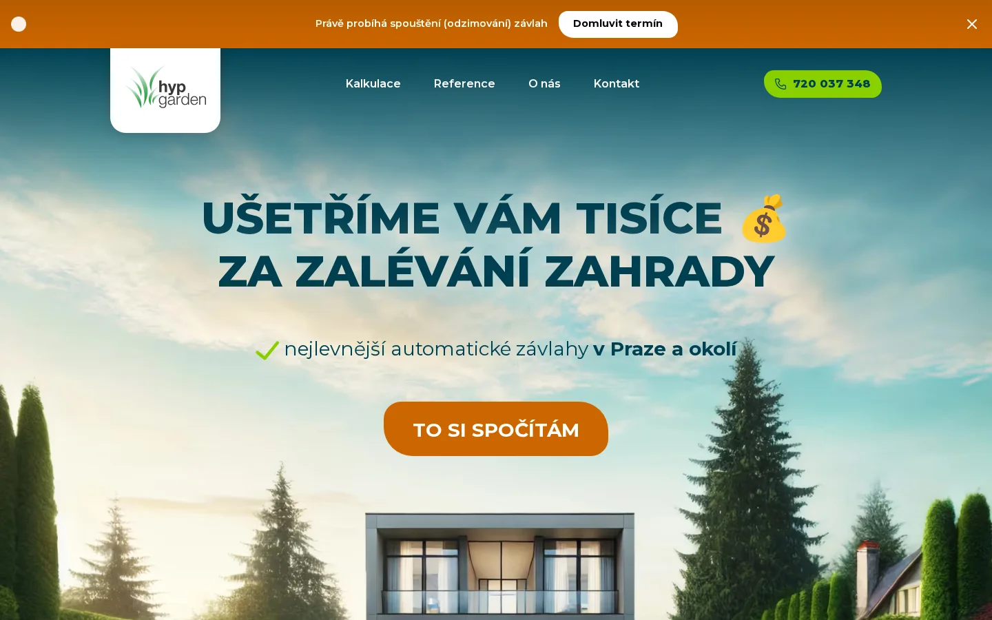 Hypgarden - Zavlažovací systémy website
