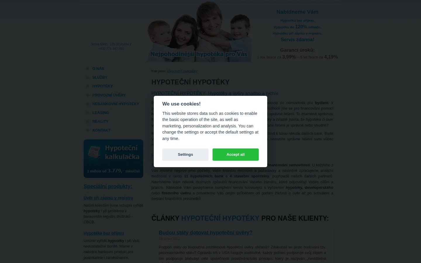 EuroHypotéka website