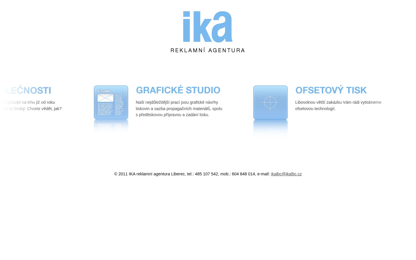 IKA reklamní agentura website