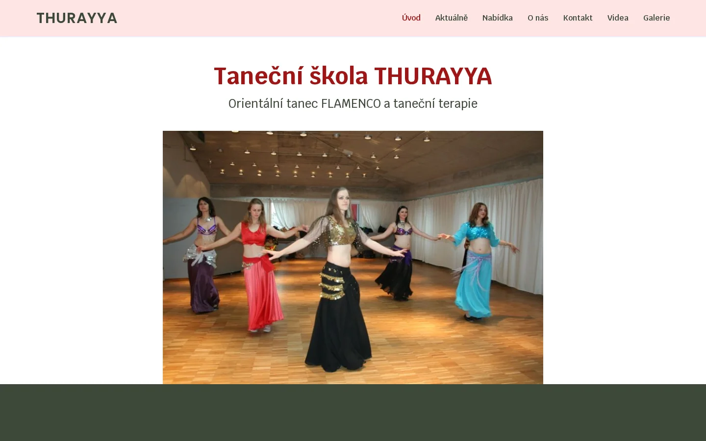 Taneční škola Thurayya website