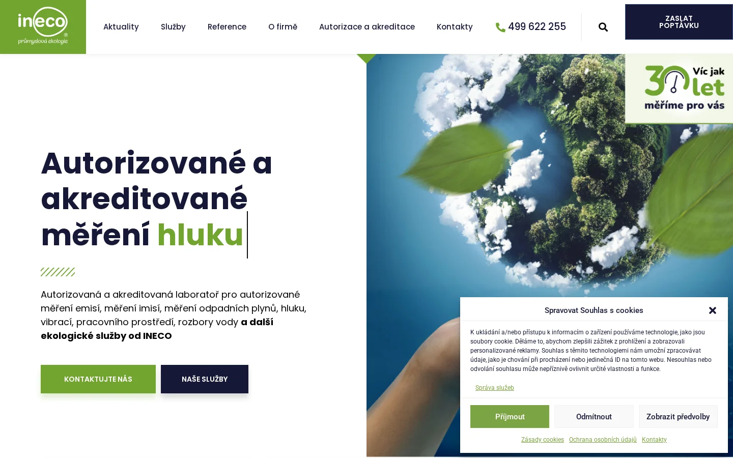 INECO průmyslová ekologie website