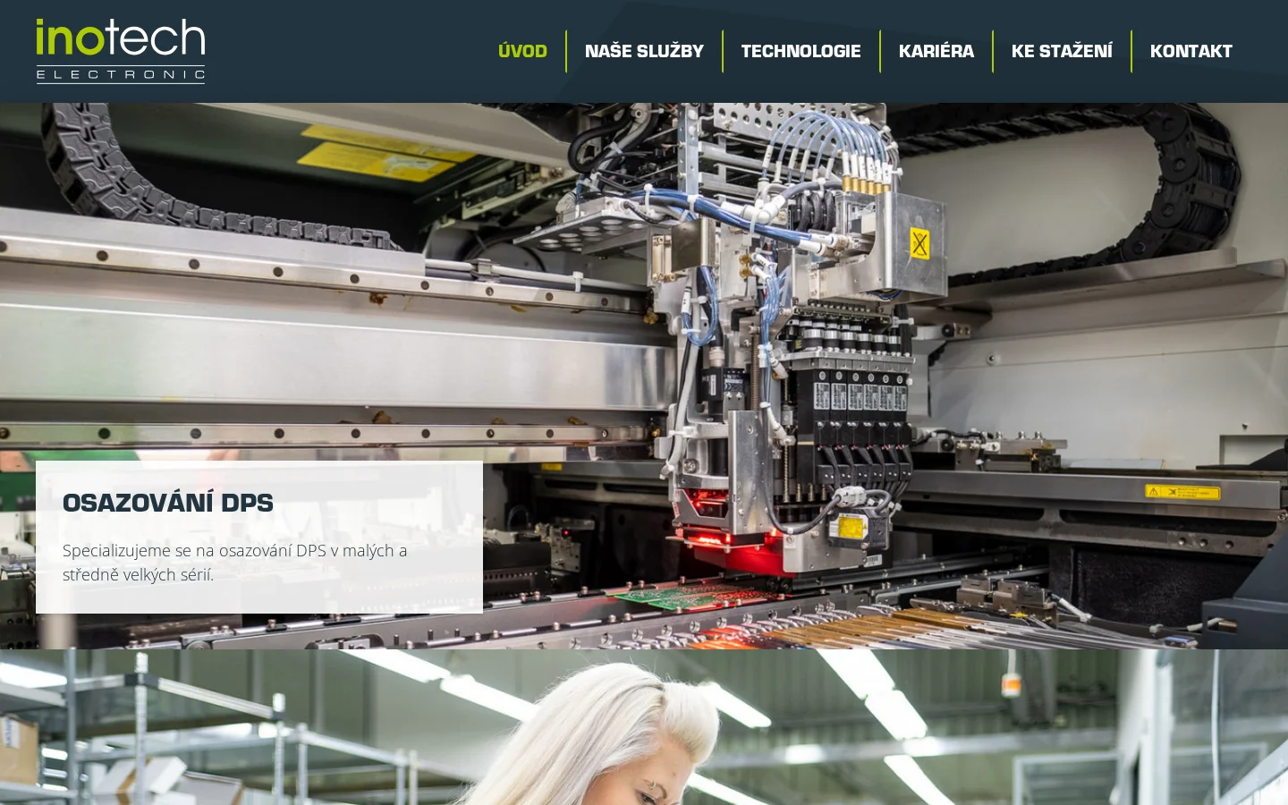 INOTECH electronic, s.r.o. website