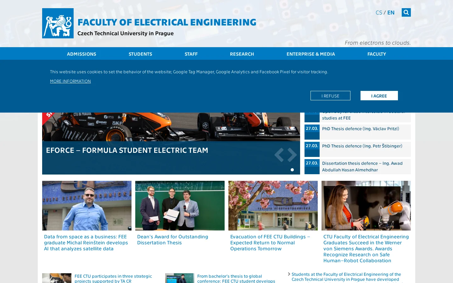 Pobočka ČSVTS při elektrotechnické fakultě Praha 6 website