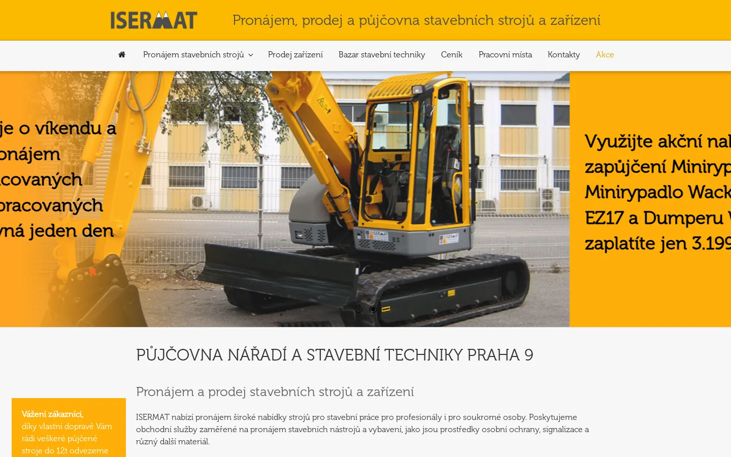 ISERMAT CZ, s.r.o. website