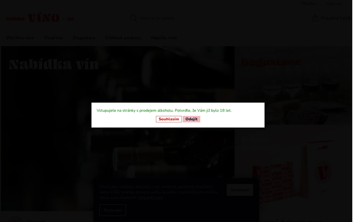 ItalskeVino.cz website