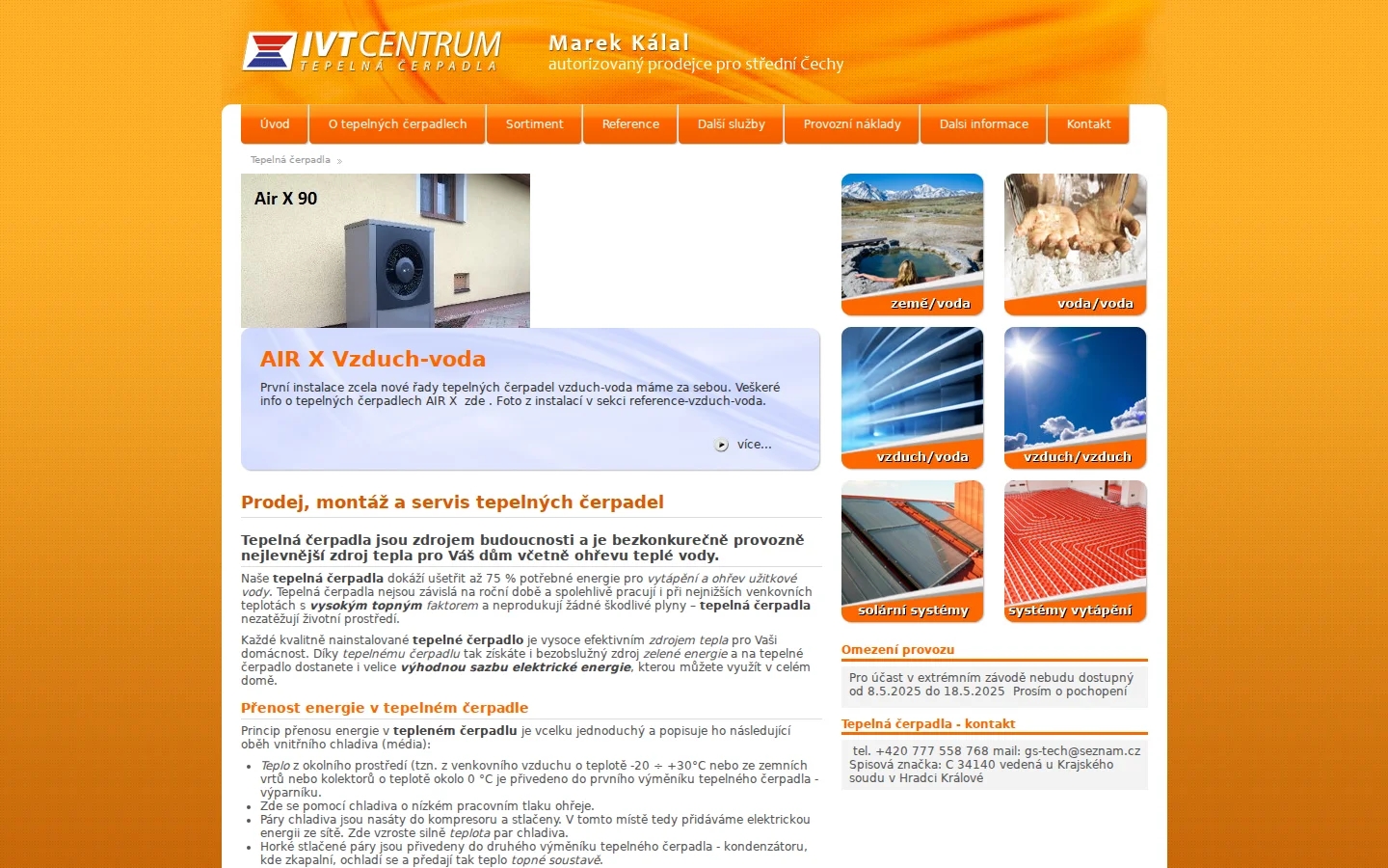 IVT tepelná čerpadla MK website