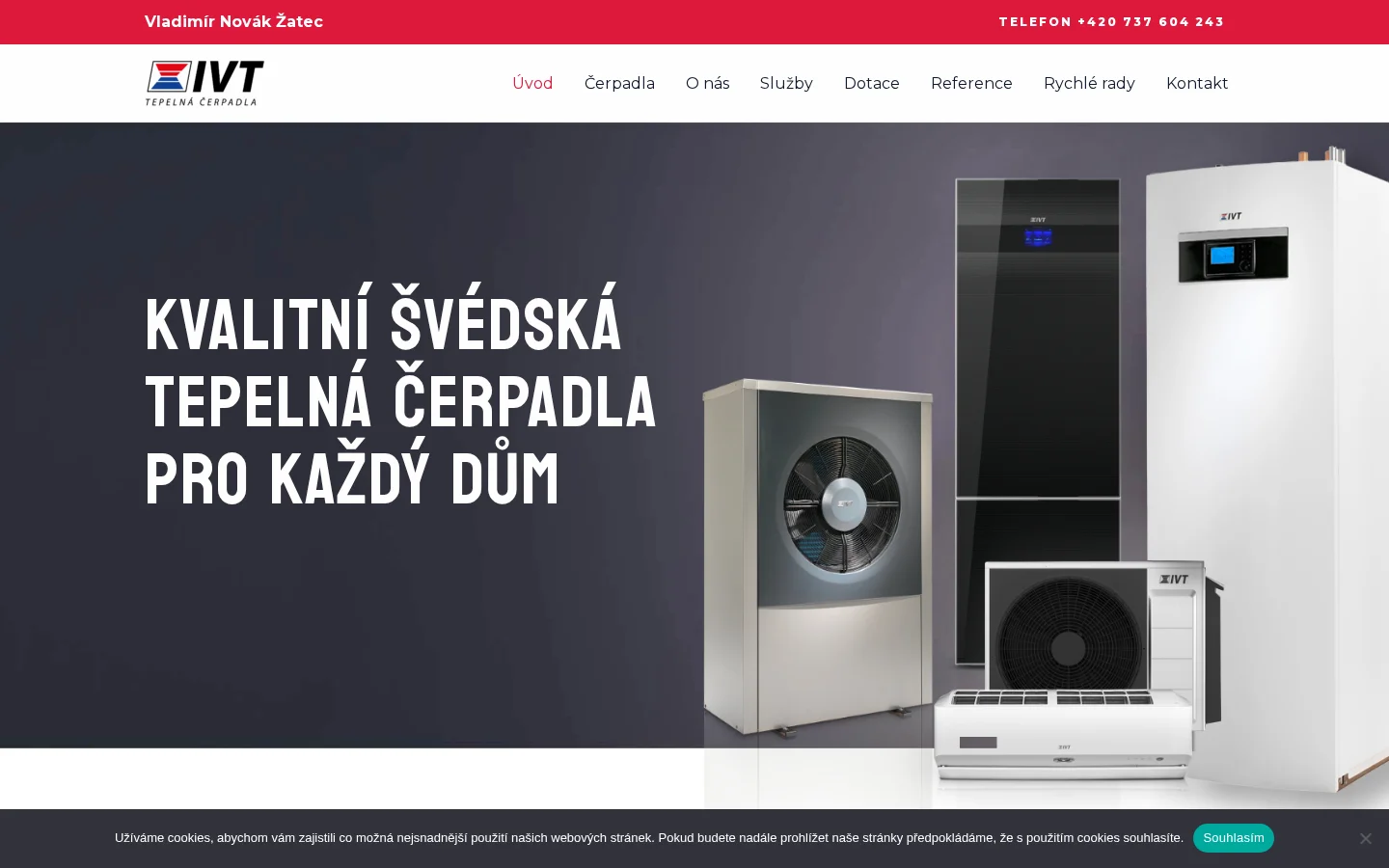 Tepelná čerpadla IVT website