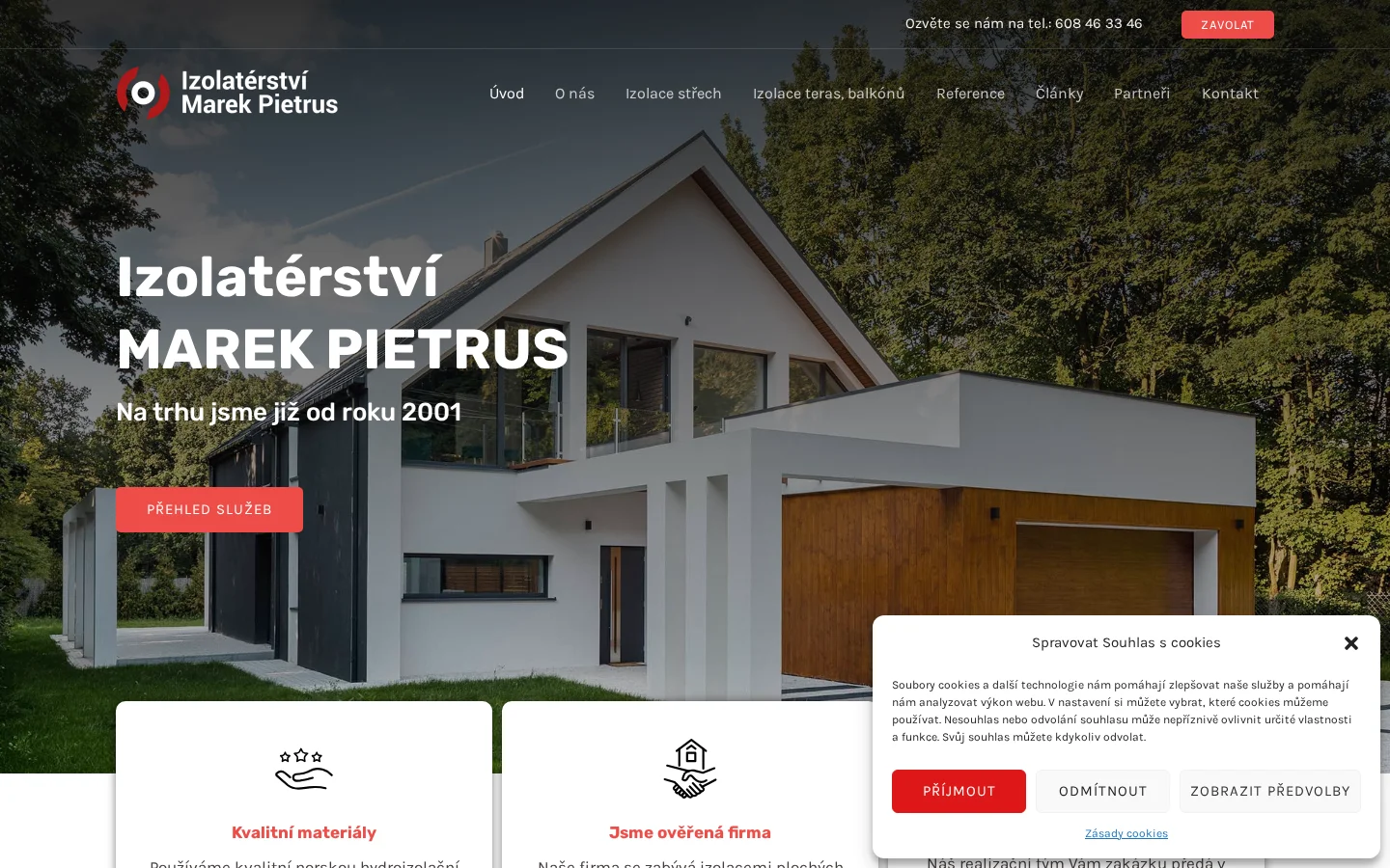 Izolatérství Marek Pietrus website