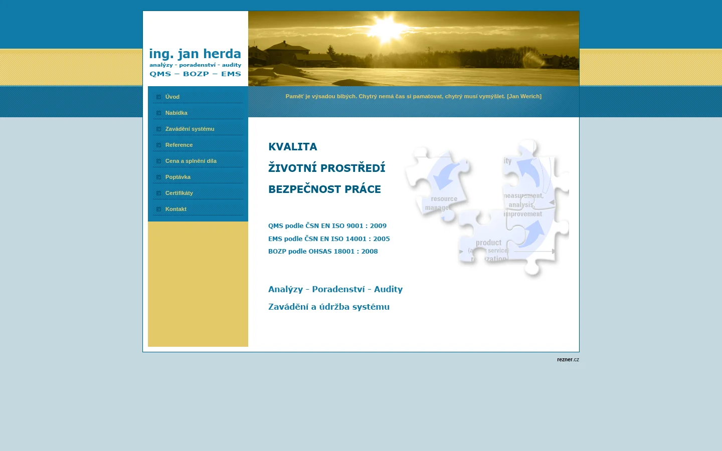 Ing. Jan Herda website