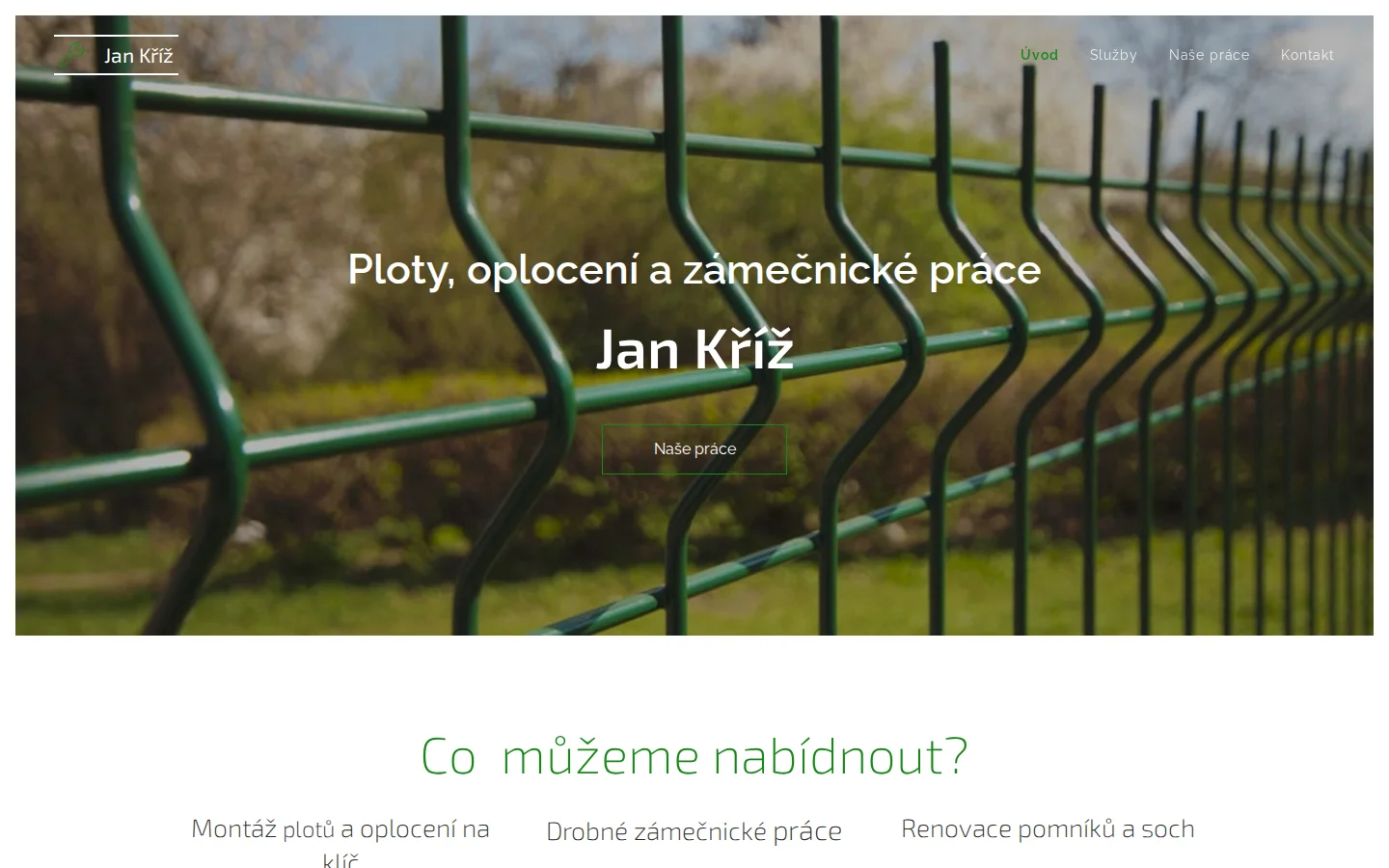 Jan Kříž website