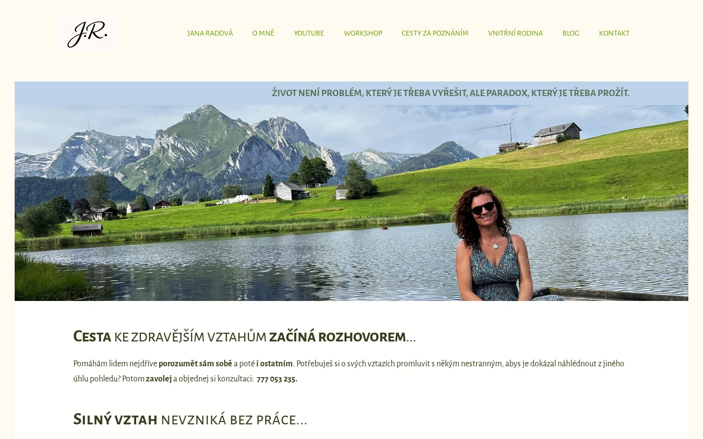Jana Radová, Vnitřní rodina website