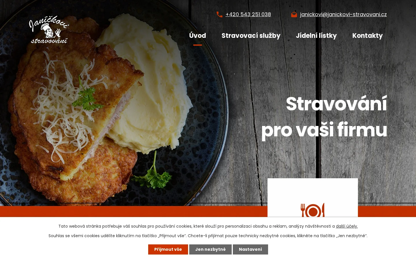 JANÍČKOVI stravování, s.r.o. website