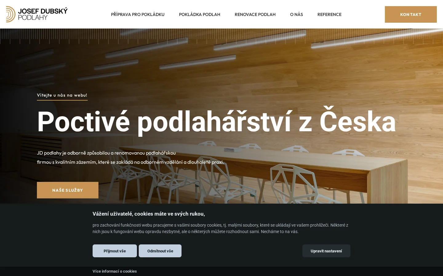 JD Podlahy website