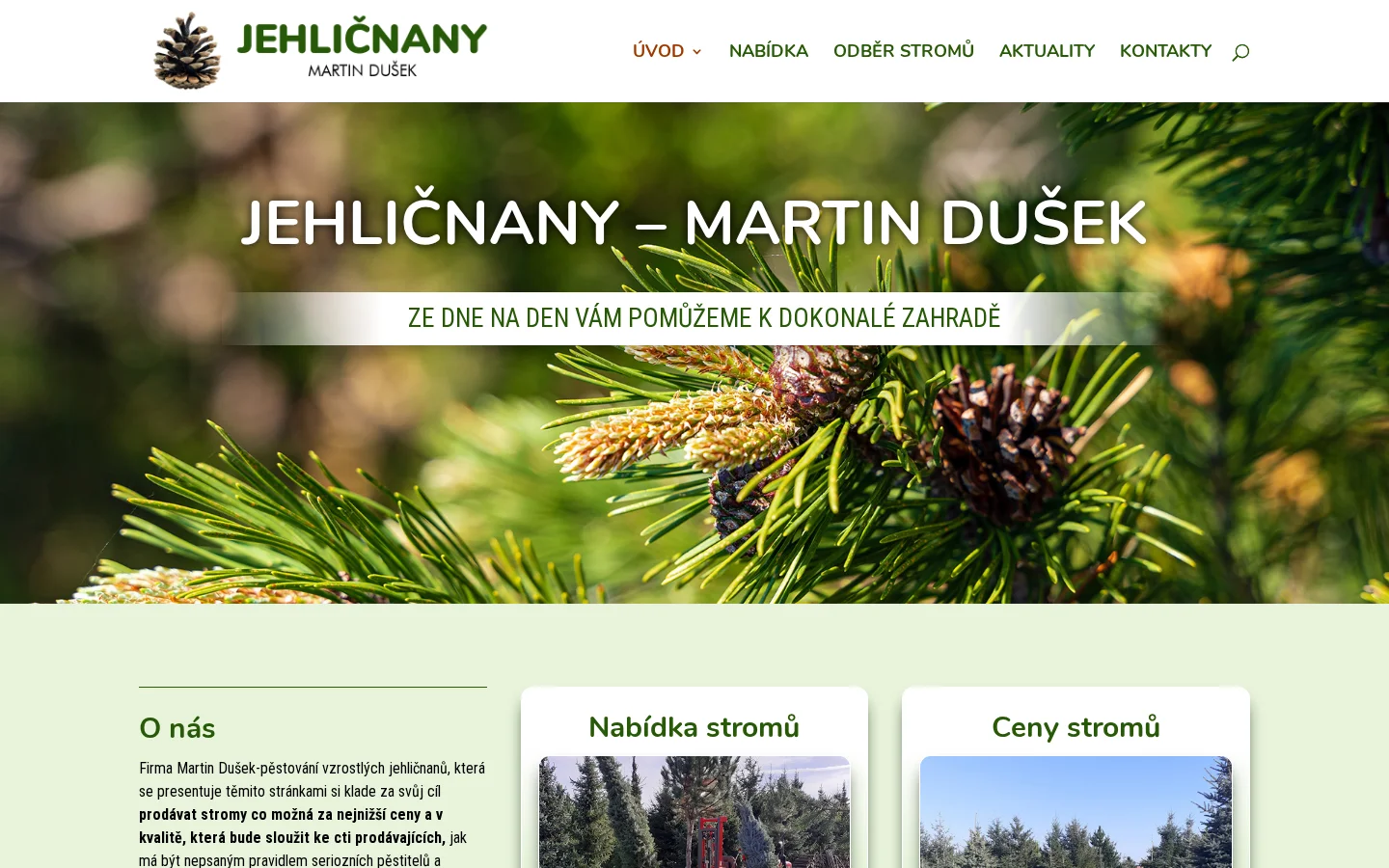 Jehličnany - Martin Dušek website