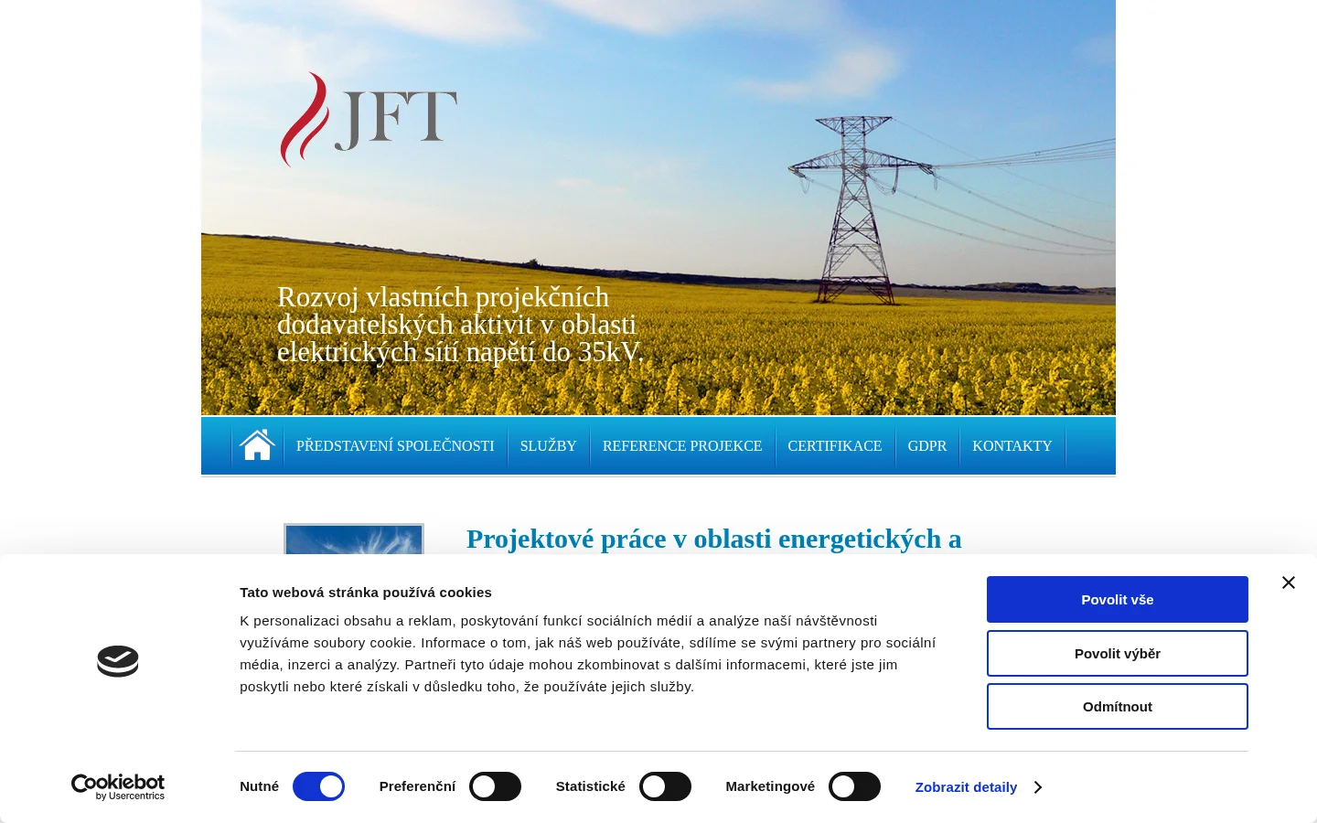 JFT s.r.o. website