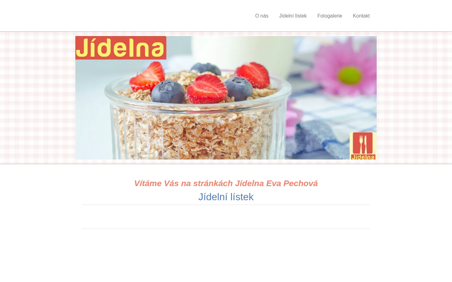 Jídelna Na Poště website