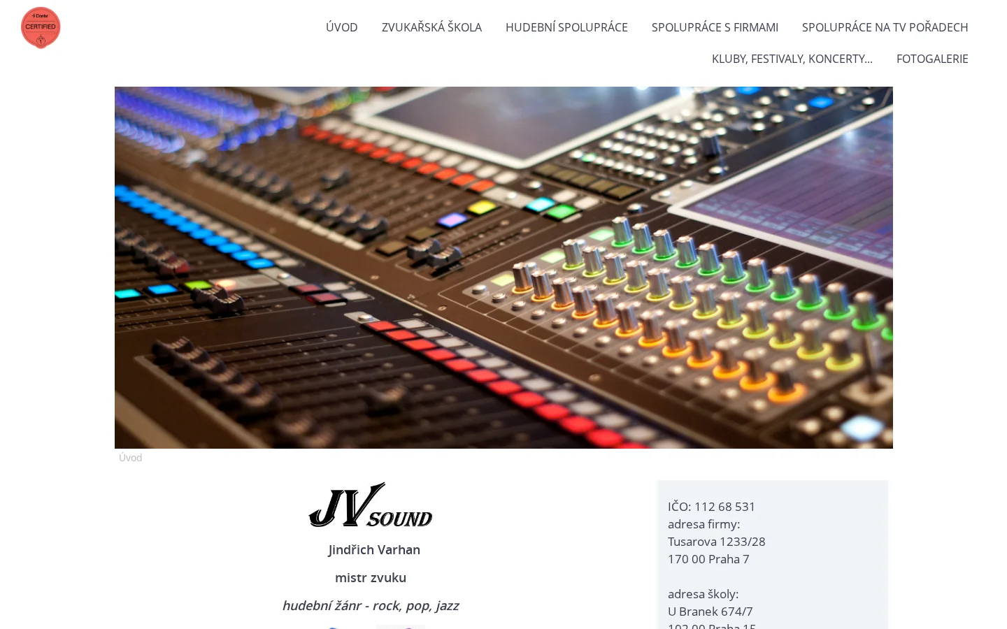 Zvukařská škola - Jindřich Varhan website