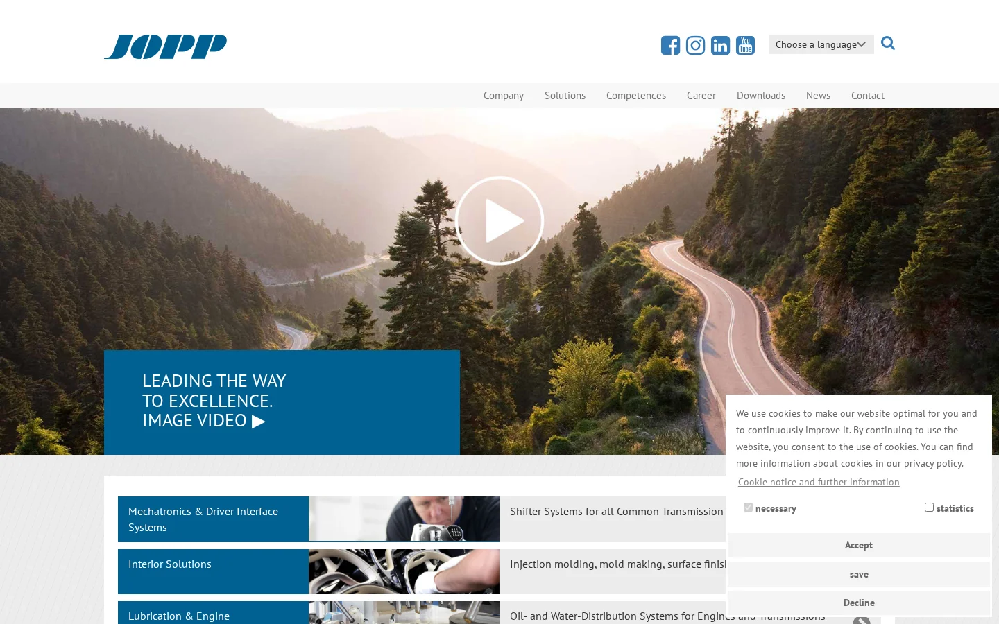 JOPP Automotive, s.r.o. website