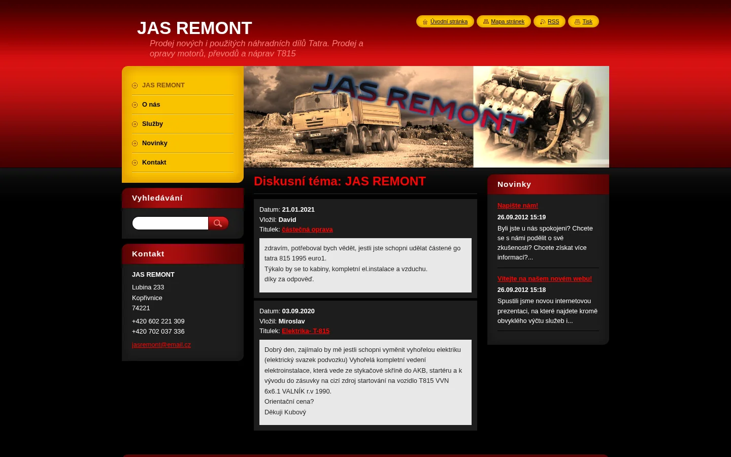 JAS REMONT website