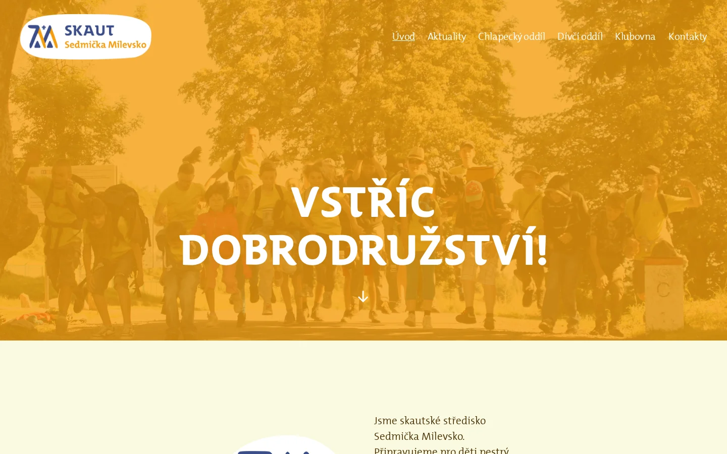 Junák - český skaut, středisko Sedmička Milevsko website