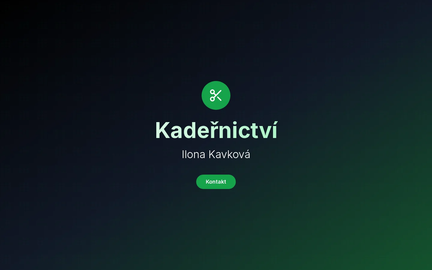 Kadeřnictví Ilona Kavková website