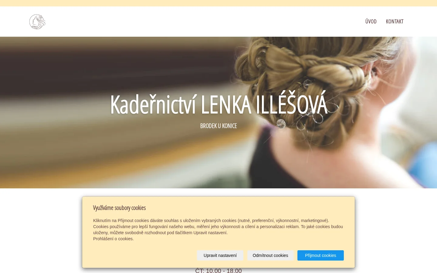 Kadeřnictví Lenka Illéšová website