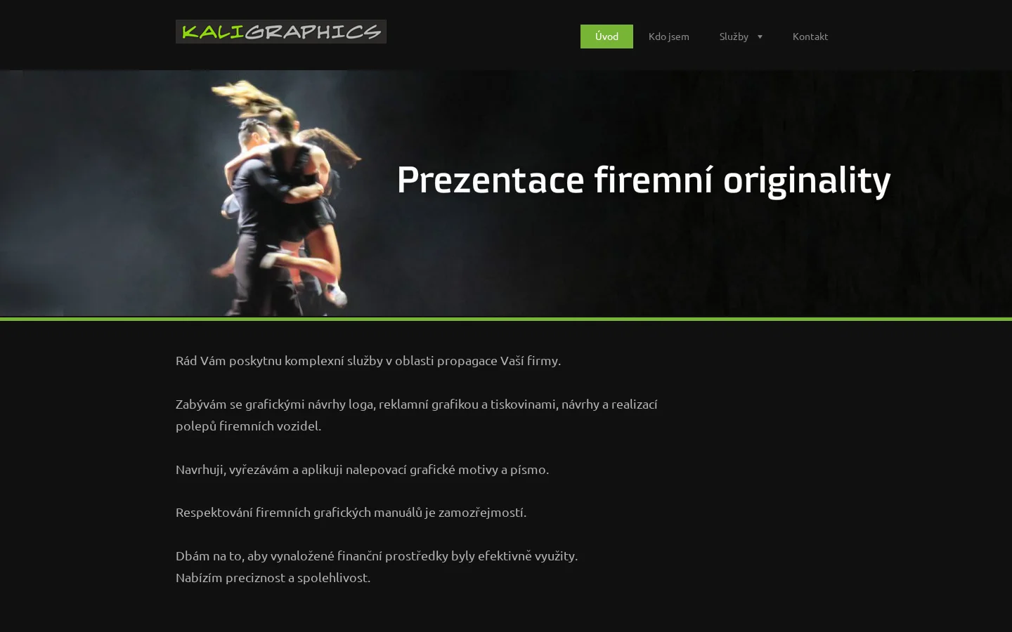 Václav Kalimon - Kaligraphics website