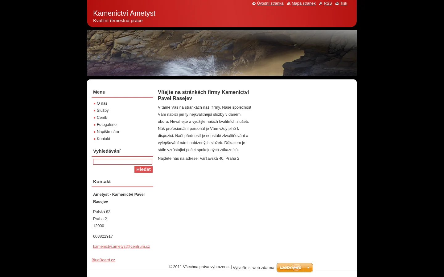 Kamenictví Ametyst website