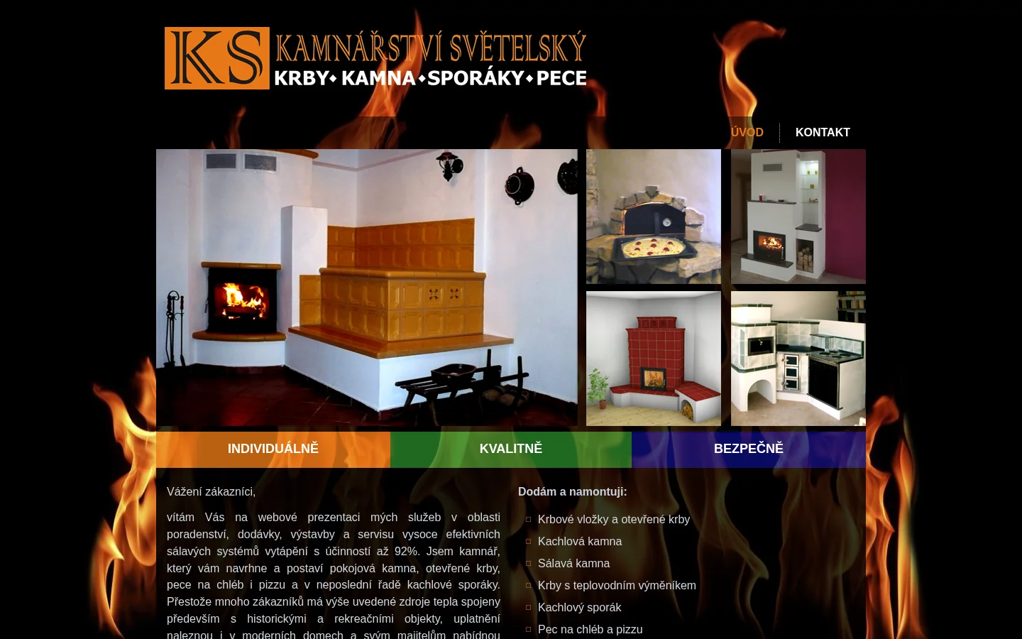 Kamnářství Světelský website