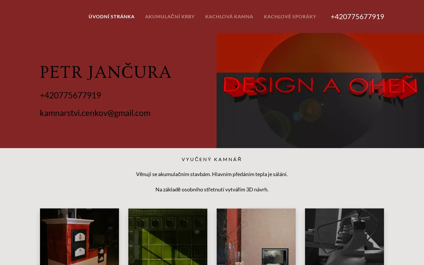 Kamnářství Vysočina website