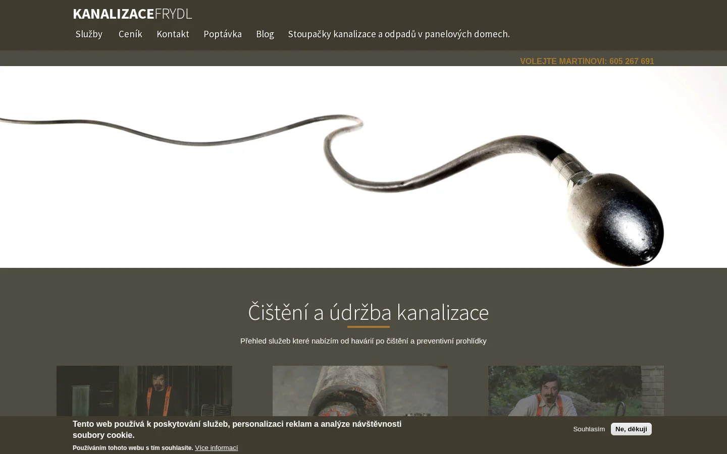 Kanalizace - Martin Frydl website