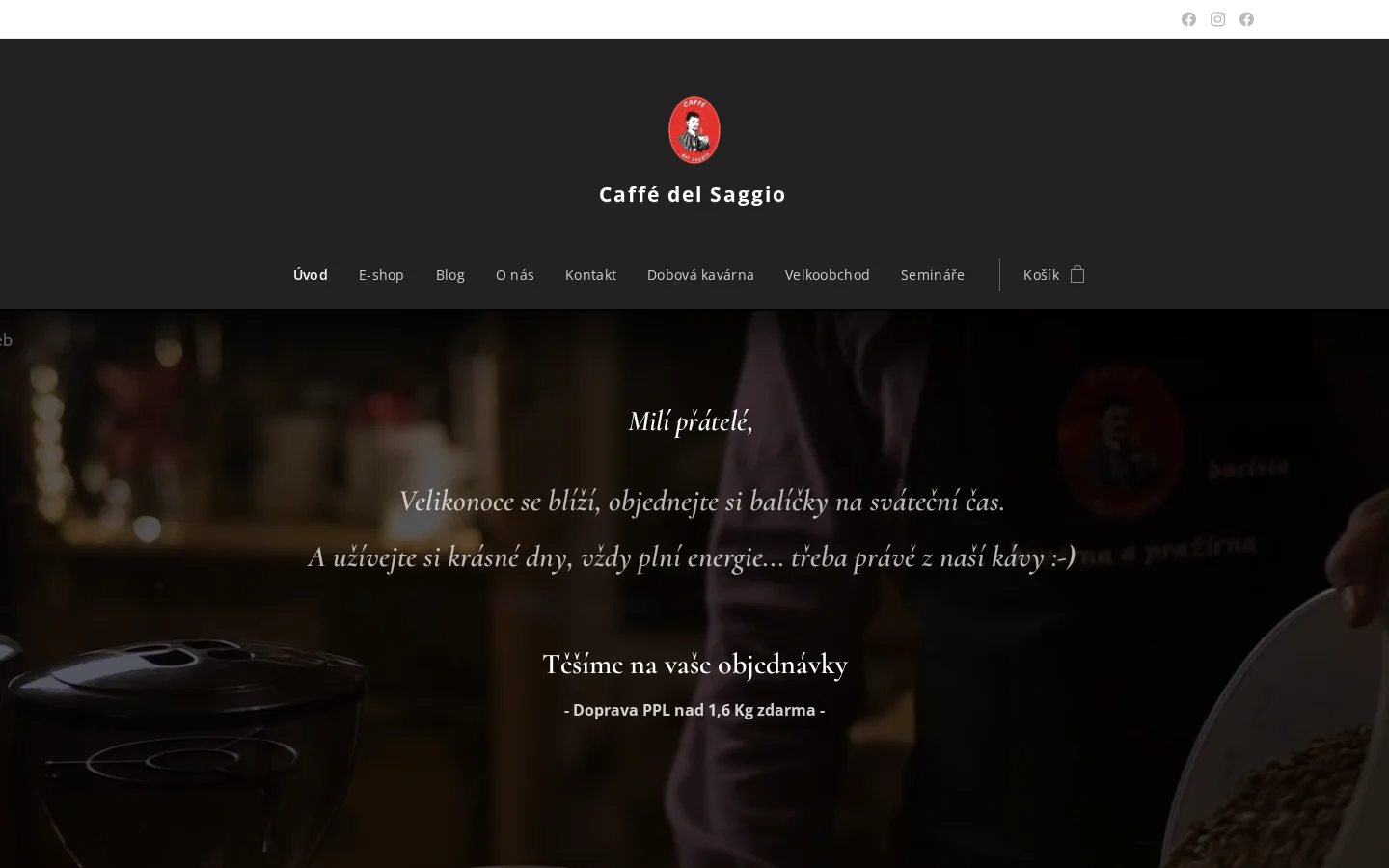 Caffé del Saggio website
