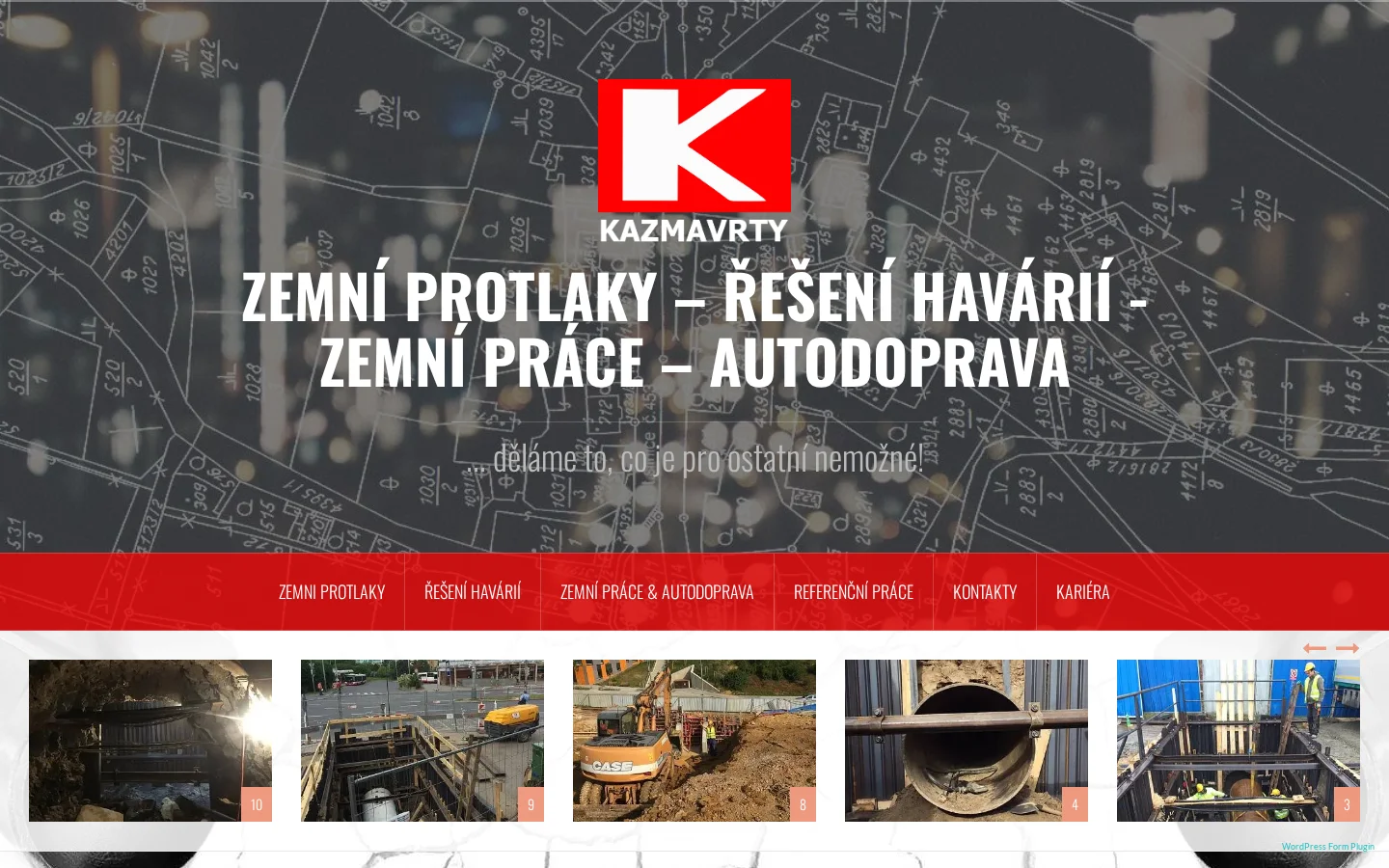 KAZMAVRTY, s.r.o. website