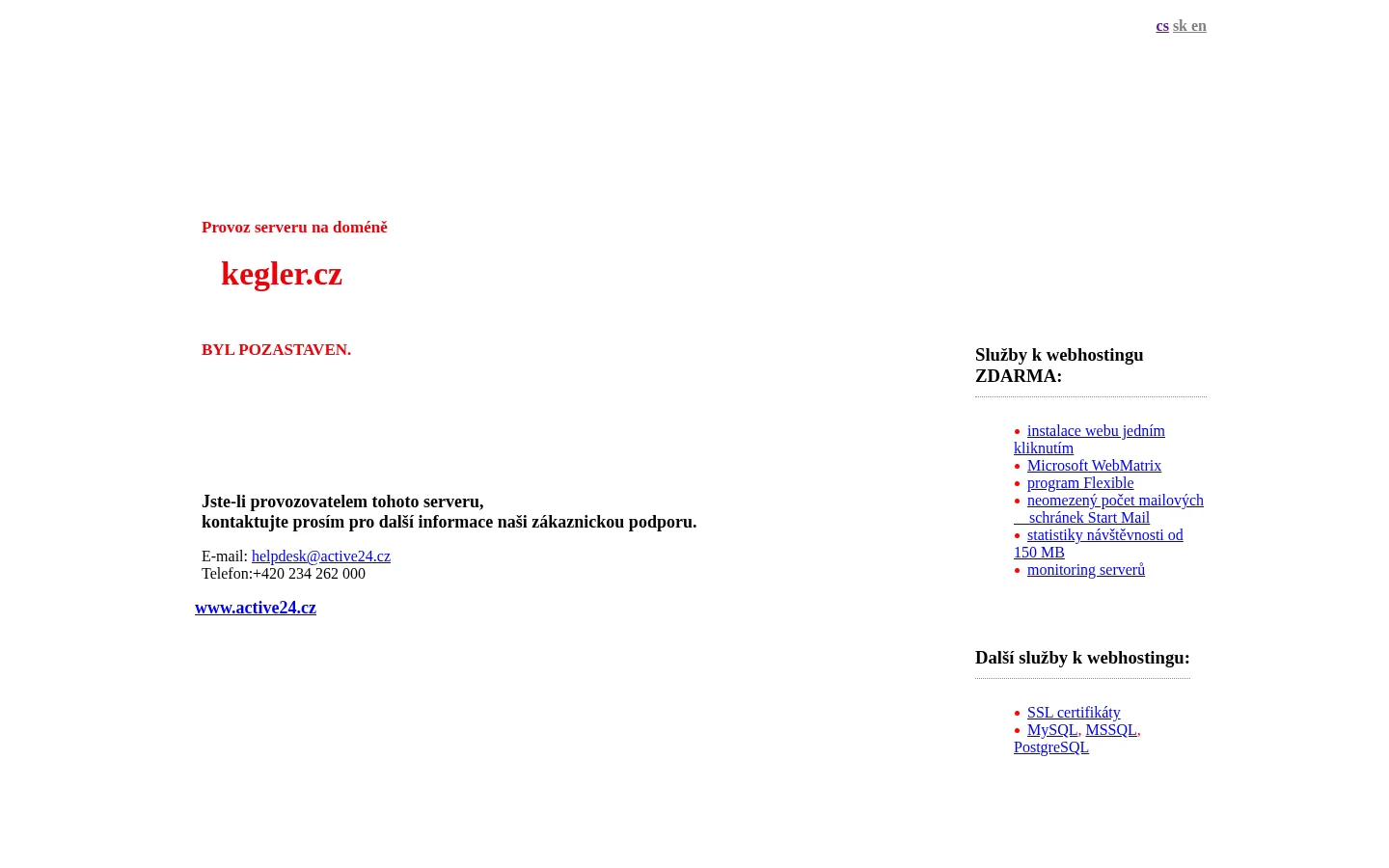 Kegler Consulting, s.r.o. website