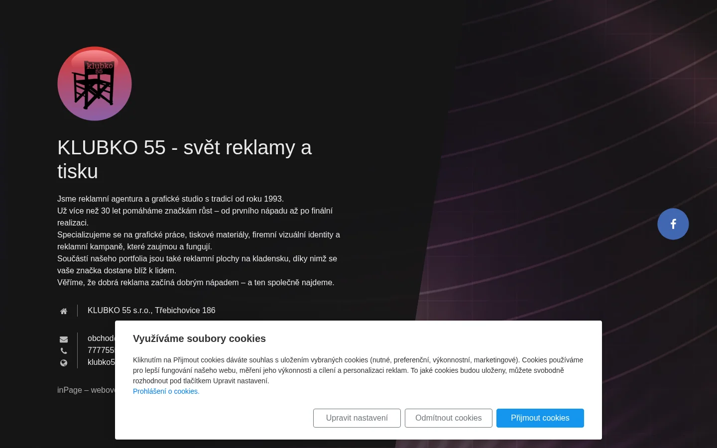 Klubko 55 website