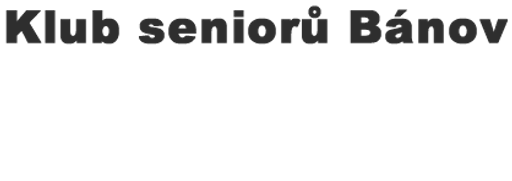 Klub seniorů Bánov logo